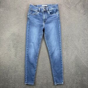 Levis 720 High Rise Super Skinny Jeans Womens 27 W27 L28 Dark Wash Blue Denim